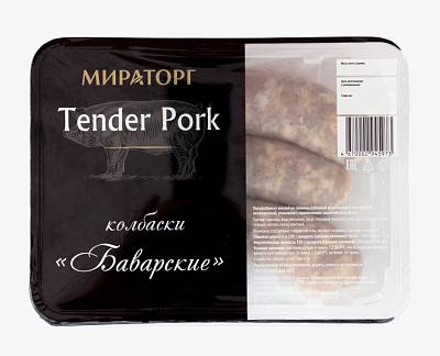 Колбаски Мираторг Баварские Tender Pork ОХЛ гзмс лоток 360гр