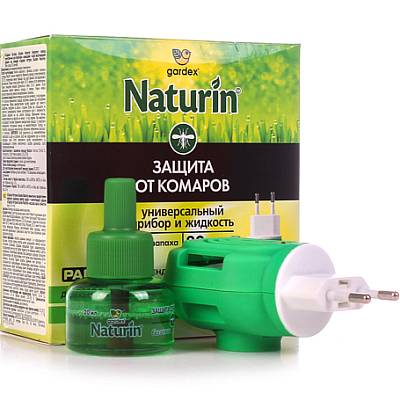 Раптор Gardex Naturin от комаров (прибор + жидкость) без запаха 30 ночей