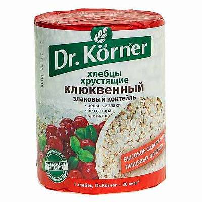Хлебцы Dr. Korner Клюквенный злаковый коктейль 100г