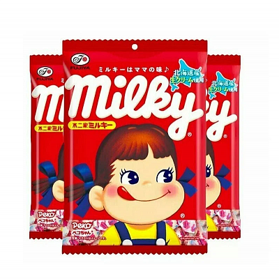 Ириски Milky молочные, пакет 120гр /Япония/