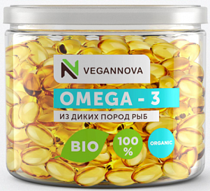 Омега-3 Vegannova 90 капсул пл. банка 117гр