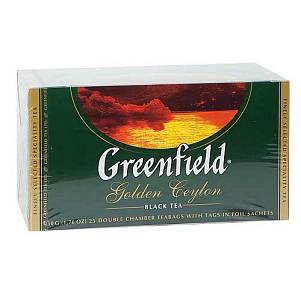 Чай Greenfield Golden Ceylon Черный 25 пакетиков по 2 г  (Гринфилд)