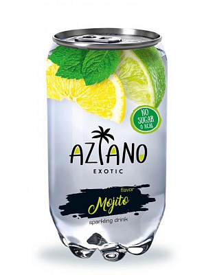 Напиток AZIANO Mojito газированный пэт 0,350л