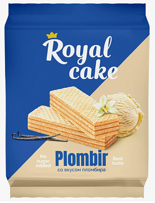 Вафли Royal Cake Пломбир на сорбите 120гр