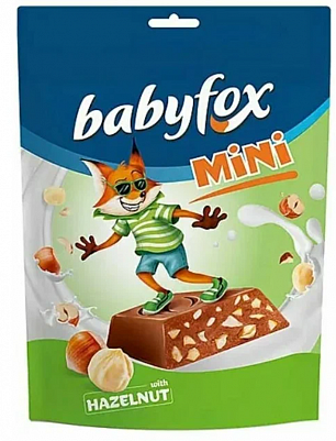 Конфеты Babyfox молочный шоколад с фундуком 120гр