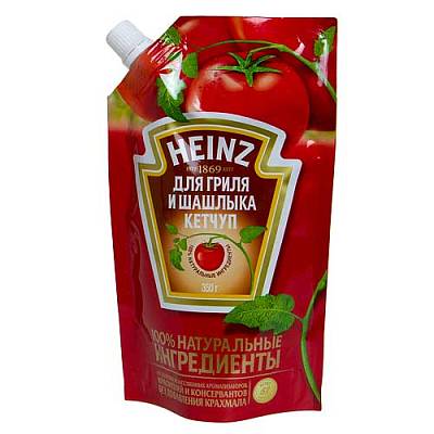 Кетчуп Heinz для гриля и шашлыка дой-пак 320-350г (Хаинз)