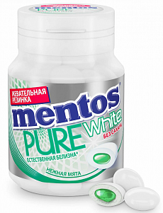 Жевательная резинка Ментос Pure white Нежная мята 54гр