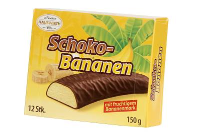 Суфле Hauswirth банановое в темном шоколаде 150гр