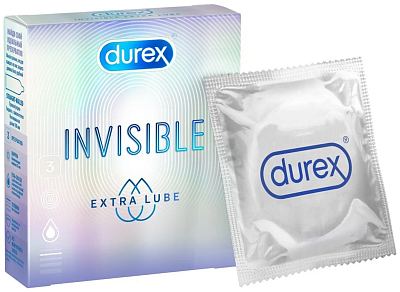 Презервативы Durex Invisible  Extra Lube №3