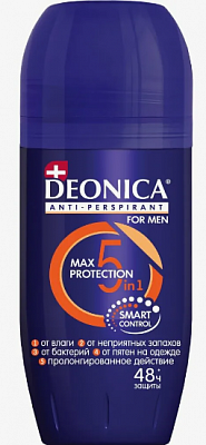 Дезодорант Deonica 5 protection д/мужчин ролик 50мл
