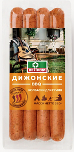 Колбаски "Велком" "Дижонские BBQ"  для гриля в/у 320гр