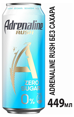 Энергетический напиток Адреналин без сахара ж/б 0.449л