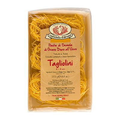 Макароны "Rustichella d*Abruzzo" Тальолини (Tagliolini) без яиц 500г