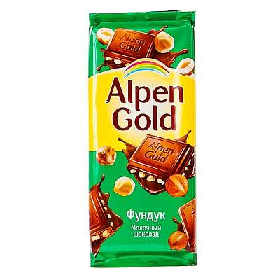 Шоколад Альпен Гольд с фундуком 85-90грх20/Крафт