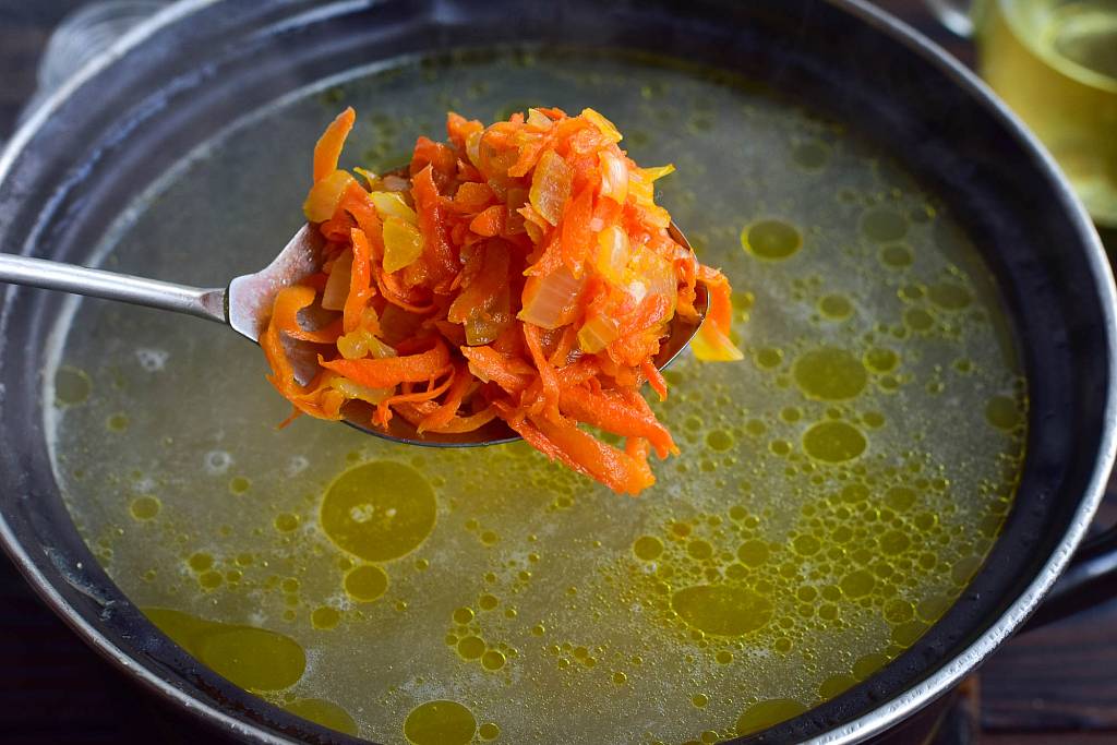 РЕЦЕПТ Овощной суп с сырными шариками фото №12